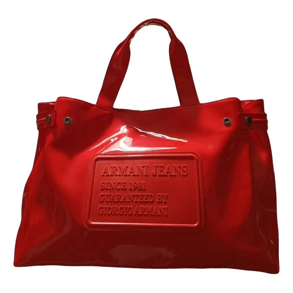 AJ- Armani Jeans Large Red Tote Bag